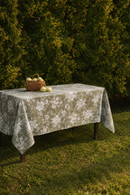 Vintage Sage Floral Tablecloth (60” x 102”)