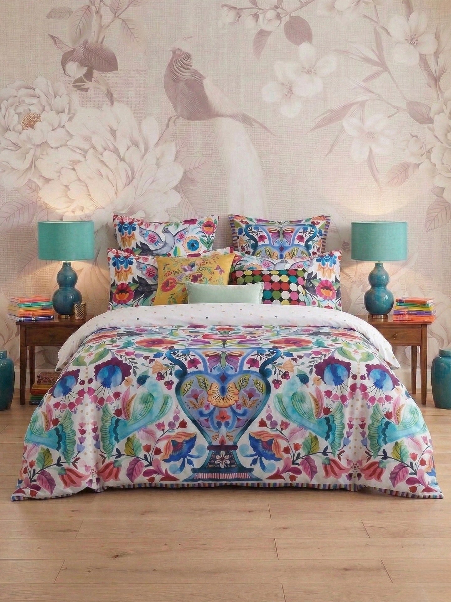 The Mallorca Ivory Queen Duvet Cover Set