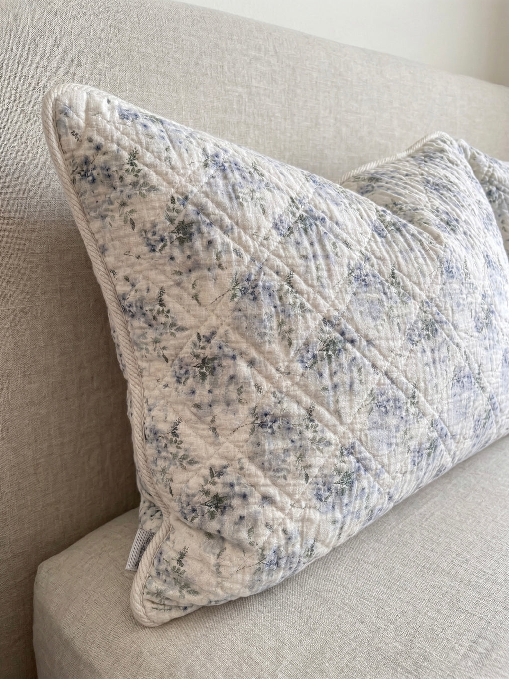 Midnight Bloom & Cream 3pc Quilted Set - Bedspread