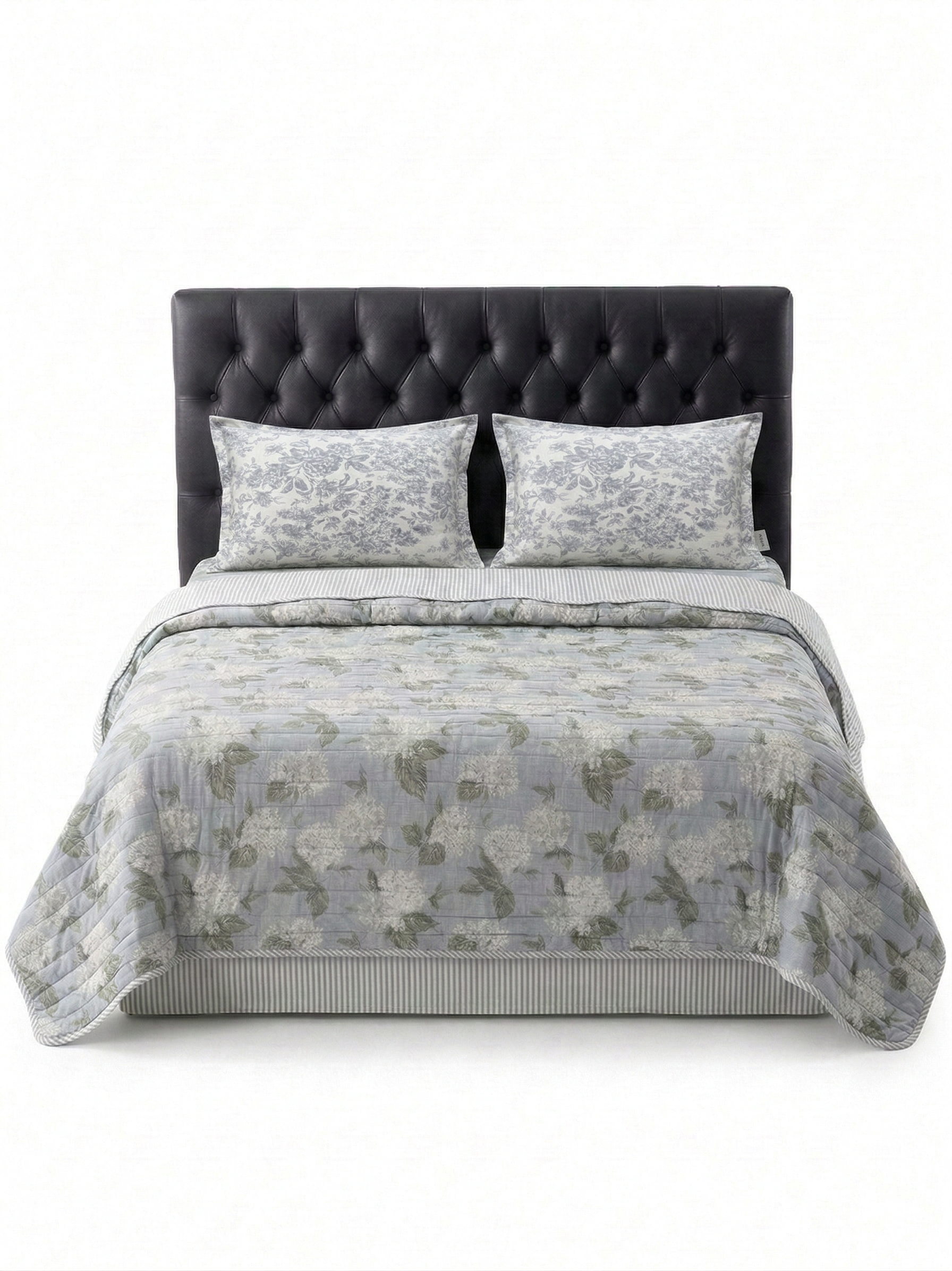 Hydrangea Garden Reversible Quilted 3pc Set – Premium Imported Cotton Bedding