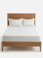 Gold Leaf Embroidered King Size Bedsheet Set