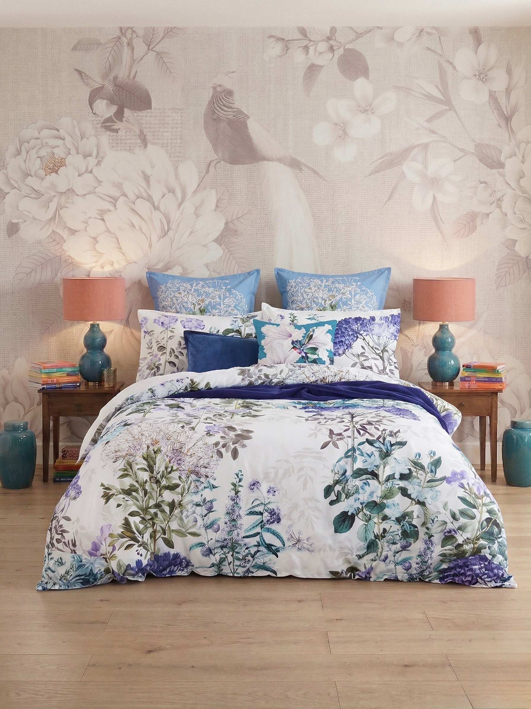 Julia Duvet Cover Set with Julia Euro Pillow Cases