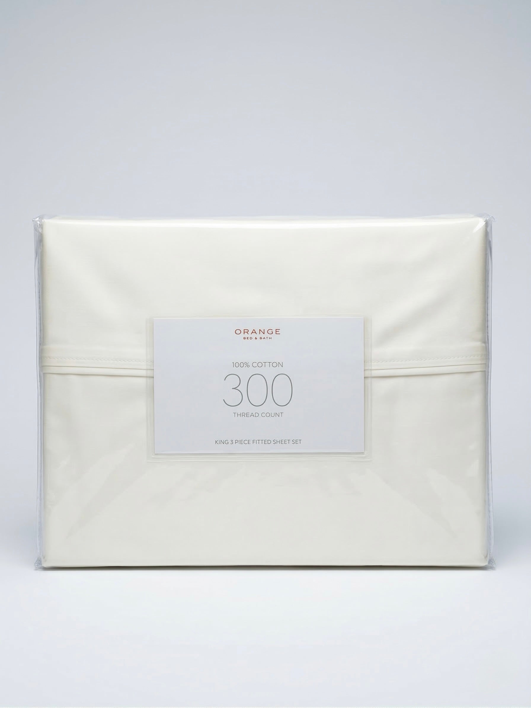 Bed & Bath 300 Thread King Size Fitted Sheet Set