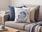 The Unicorn Wreath Embroidered Filled Cushion Pair