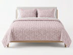 Desert Rose Floral Reversible Quilted Bedspread Set