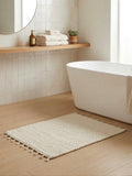 The Pebble Weave Tassel Rug