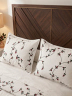 Nature's Elegance Embroidered 3-Piece Bedspread Set