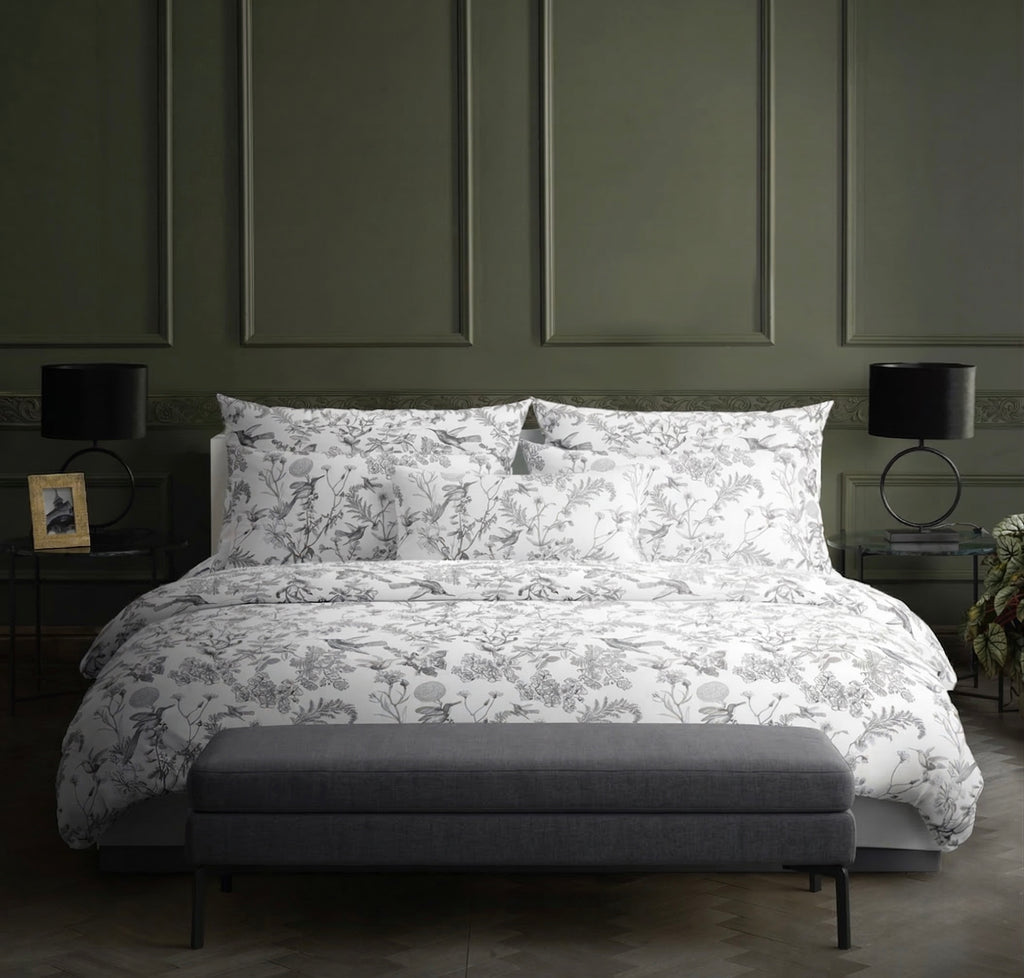 Paris Heritage Floral Humming Bed 5-Piece Set – King