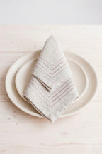 Linen Napkins in Dusty Rose & Sand 6pc Napkin Set