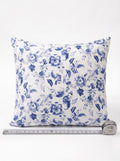 Cacharel Blue Floral Floor Cushion Cover Pair