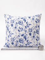 Cacharel Blue Floral Floor Cushion Cover Pair