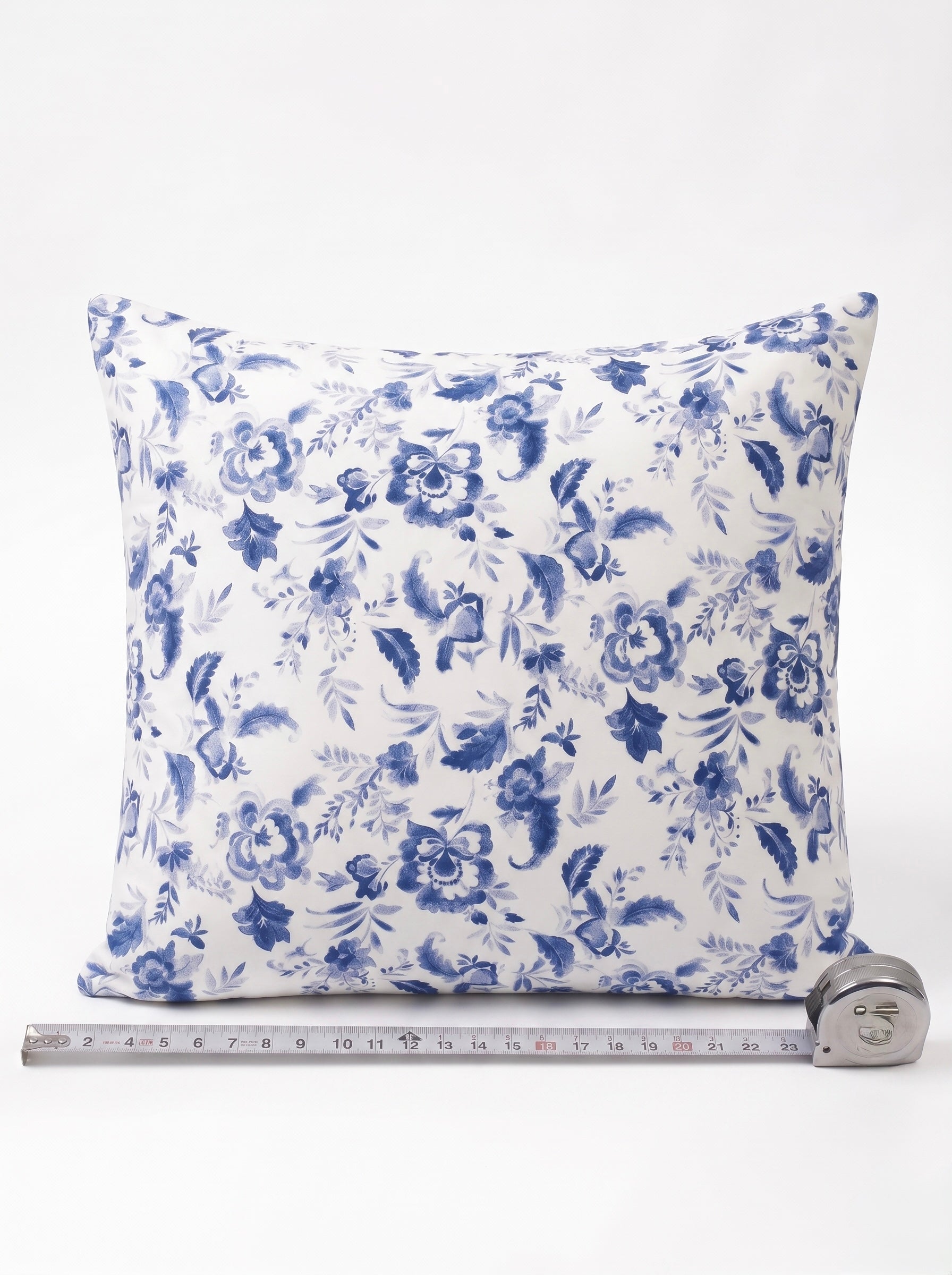 Cacharel Blue Floral Floor Cushion Cover Pair