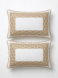 Luxe Embroidered Pillow Sham Cover Pair