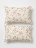 Dusty Rose Botanical Pillow Cover Pair