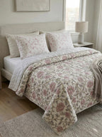 The Roseland Manor Reversible Quilted 3pc Bedspread Set – Premium Imported Cotton Bedding