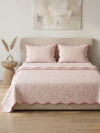 Blush Paisley Reversible Quilted 3pc Set – Bedspread