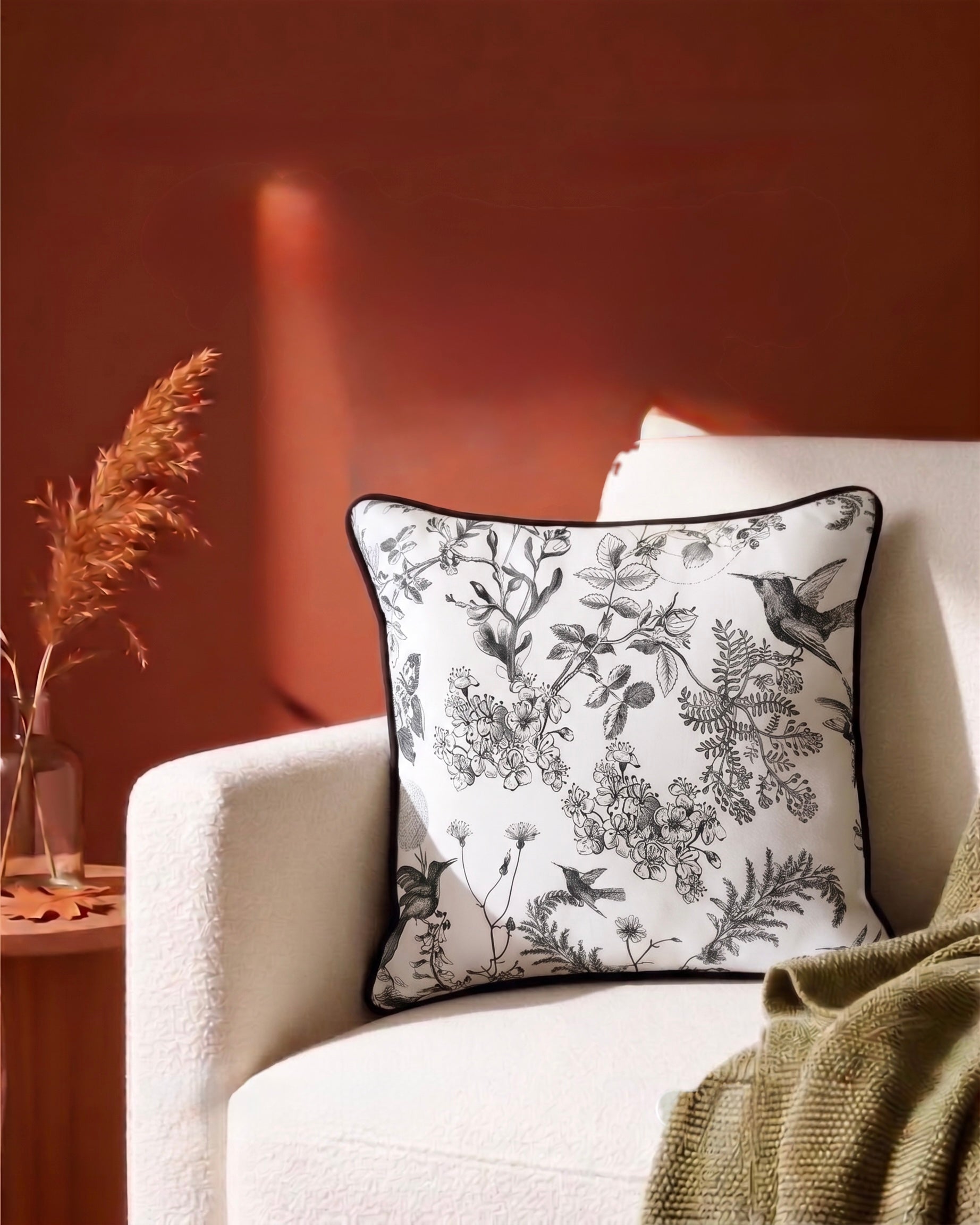 The Botanical Elegance Floor Cushion