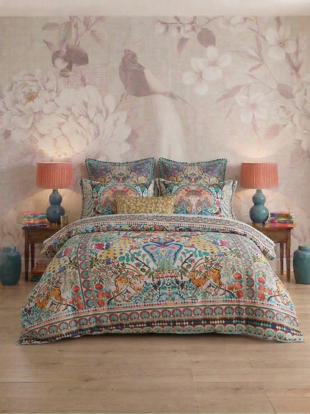 Parisa Multi Duvet Cover Set with Parisa Multi Pillowcase Set