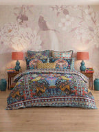 Parisa Black Duvet Cover Set with Parisa Gold Pillowcase Set