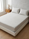 Novara Motiq | 3-Piece Printed Queen Fitted Sheet Set | 200 Thread Count