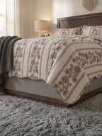 Vintage Bloom Reversible Quilted 3-Piece Bedspread Set