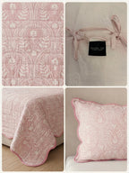 Blush Paisley Reversible Quilted 3pc Set – Bedspread