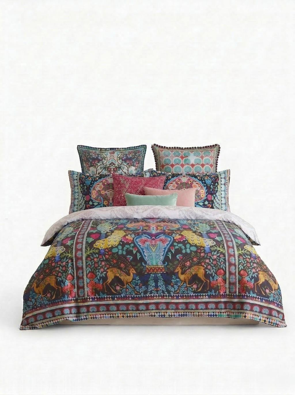Parisa Black Duvet Cover Set with Parisa Gold Pillowcase Set