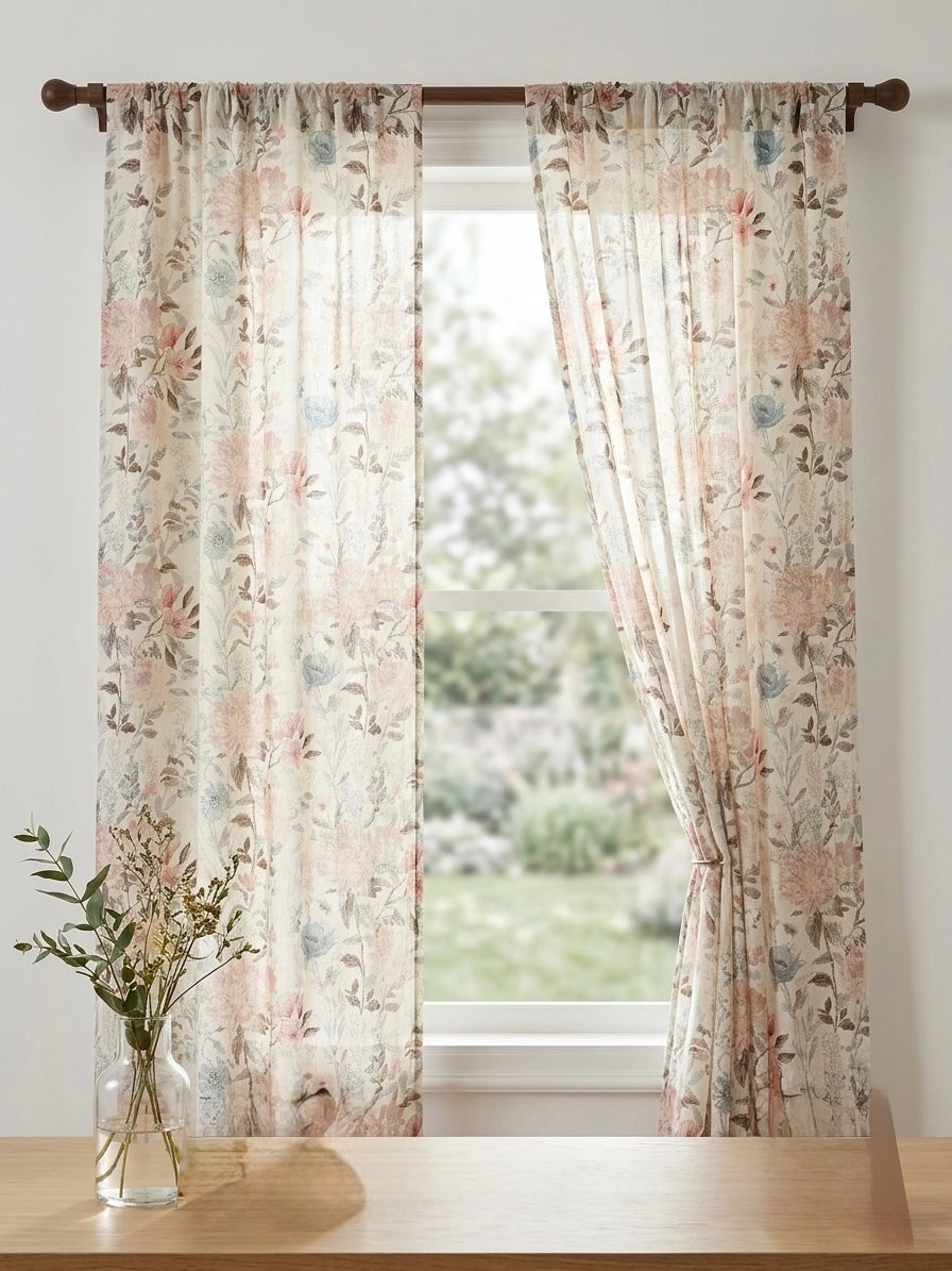 Simone Rod Pocket UAE Curtain Pair Set