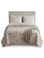 The Roseland Manor Reversible Quilted 3pc Bedspread Set – Premium Imported Cotton Bedding