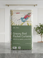 Gracey Rod Pocket UAE Curtain Pair Set