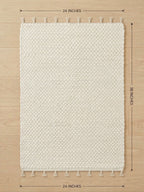 The Pebble Weave Tassel Rug