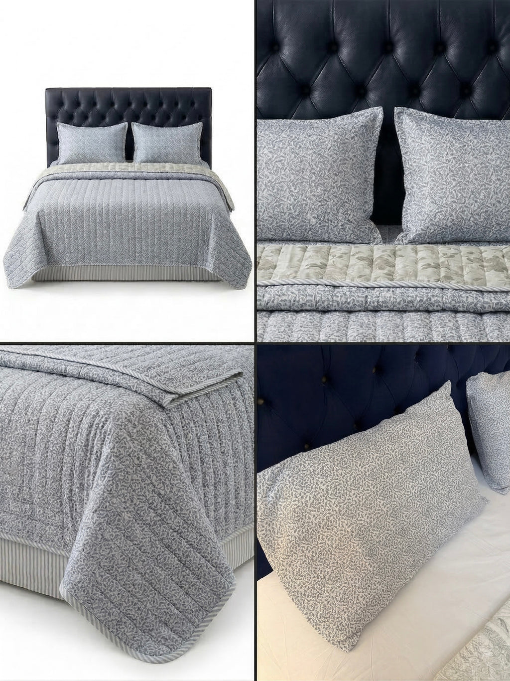The Provence Petal Reversible Quilted 3pc Set – Premium Imported Cotton Bedding