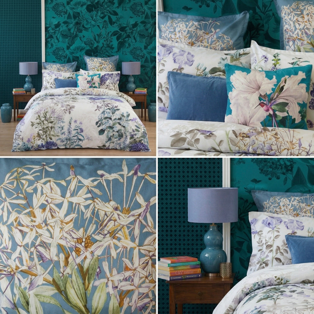 Julia Duvet Cover Set with Julia Euro Pillow Cases