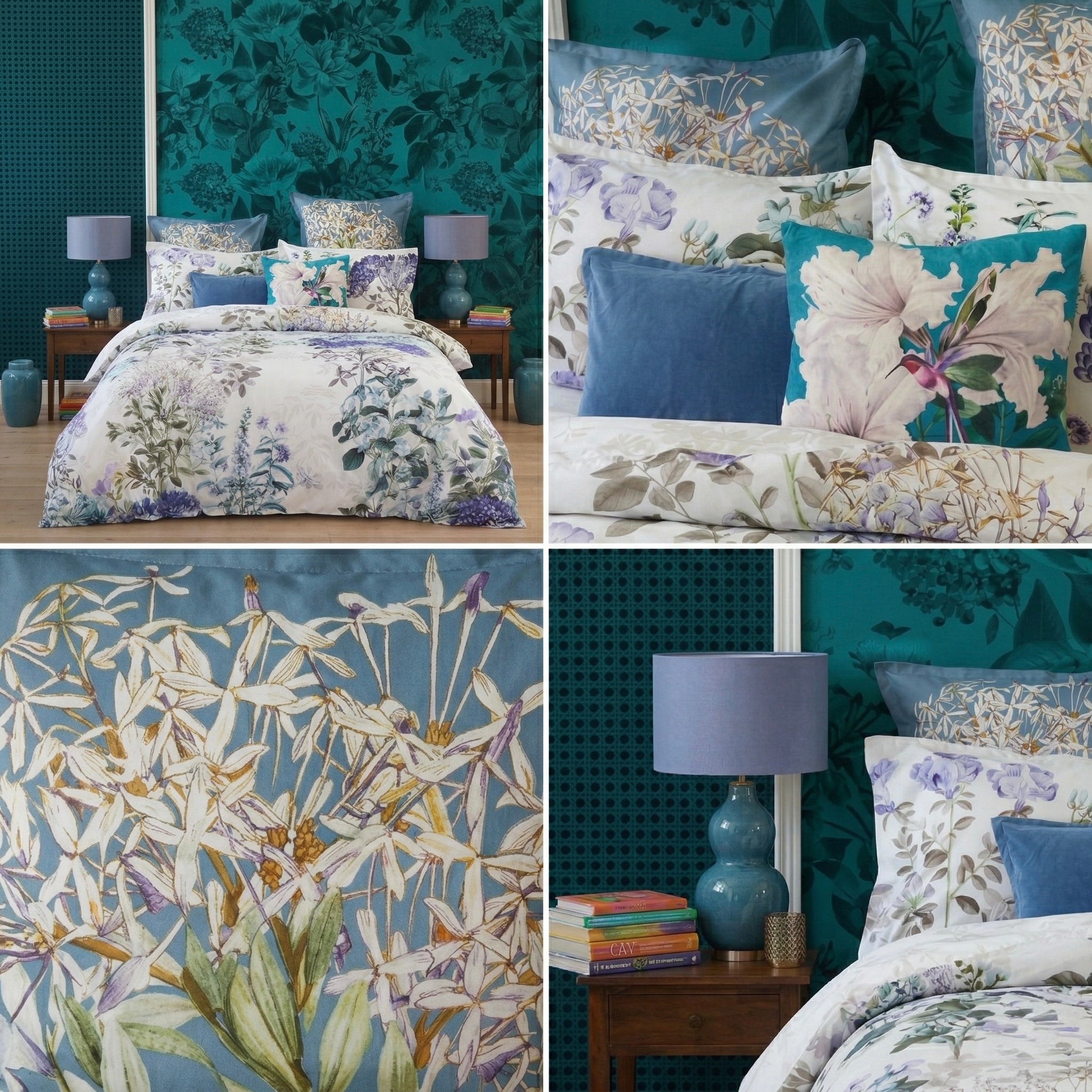 Julia Duvet Cover Set with Julia Euro Pillow Cases