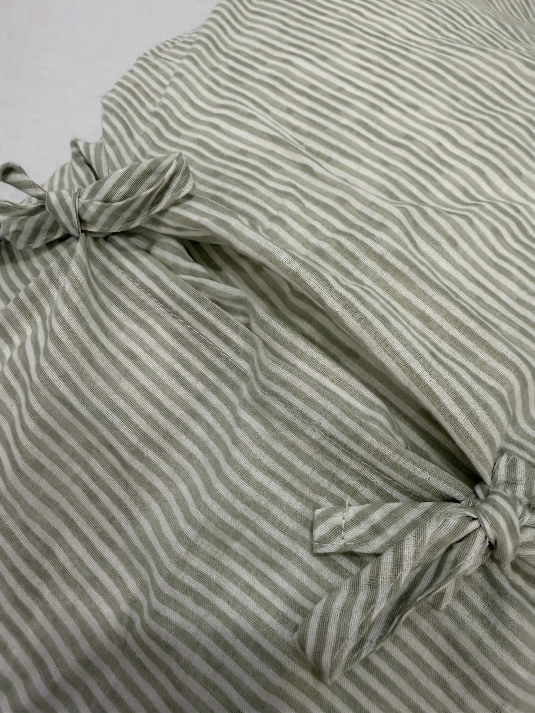 Botanical Harvest & Pinstripe Reversible 3 pc Quilted Set - Bedspread