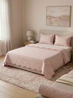 Blush Paisley Reversible Quilted 3pc Set – Bedspread
