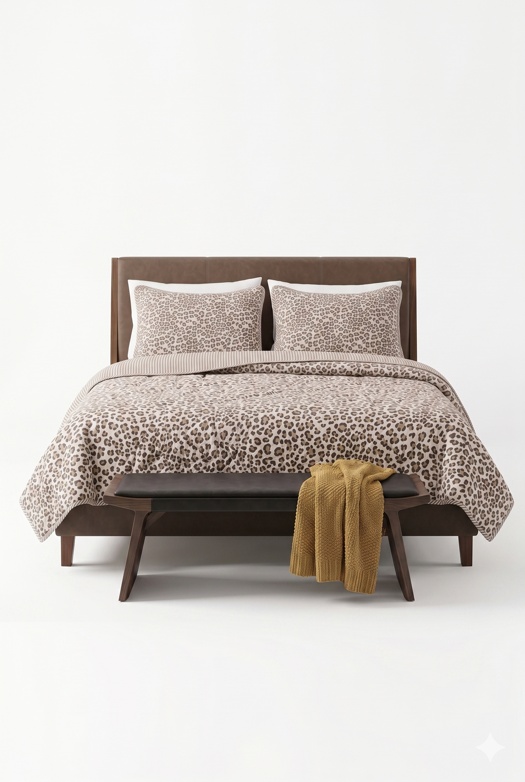 Wild Luxe Cheetah Reversible Quilted 3-Piece Bedspread Set