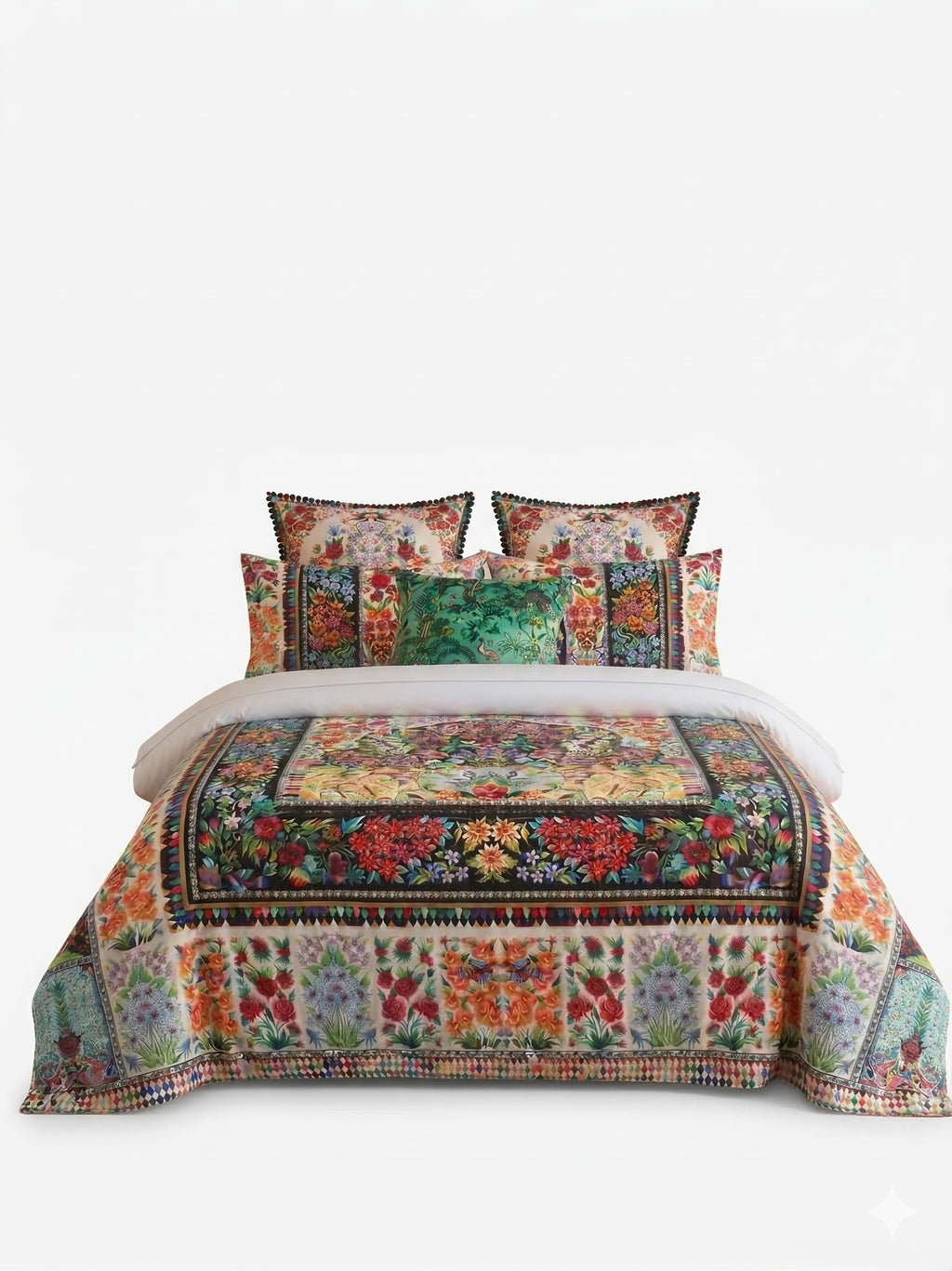 Caspara Multi Duvet Cover Set with Caspara Pillowcase Set