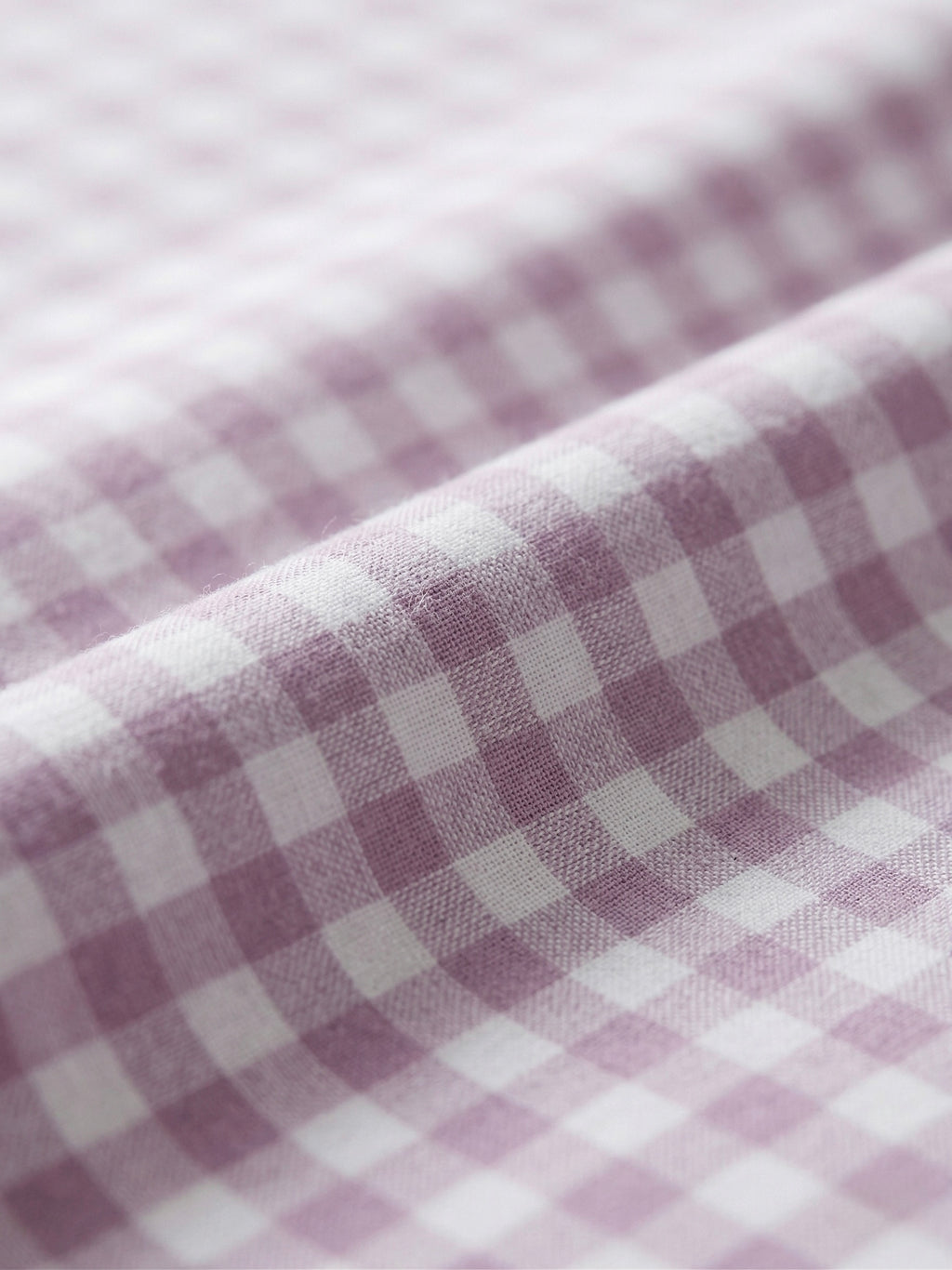 Soft Mauve Gingham King Bed Sheet Set