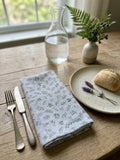 Meadow Whisper Linen Set | 8 Napkins & Oversized Tray Mat
