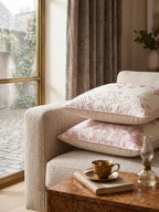 Embroidered Silk-Blend Filled Cushion Pair