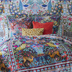 Parisa Black Duvet Cover Set with Parisa Gold Pillowcase Set