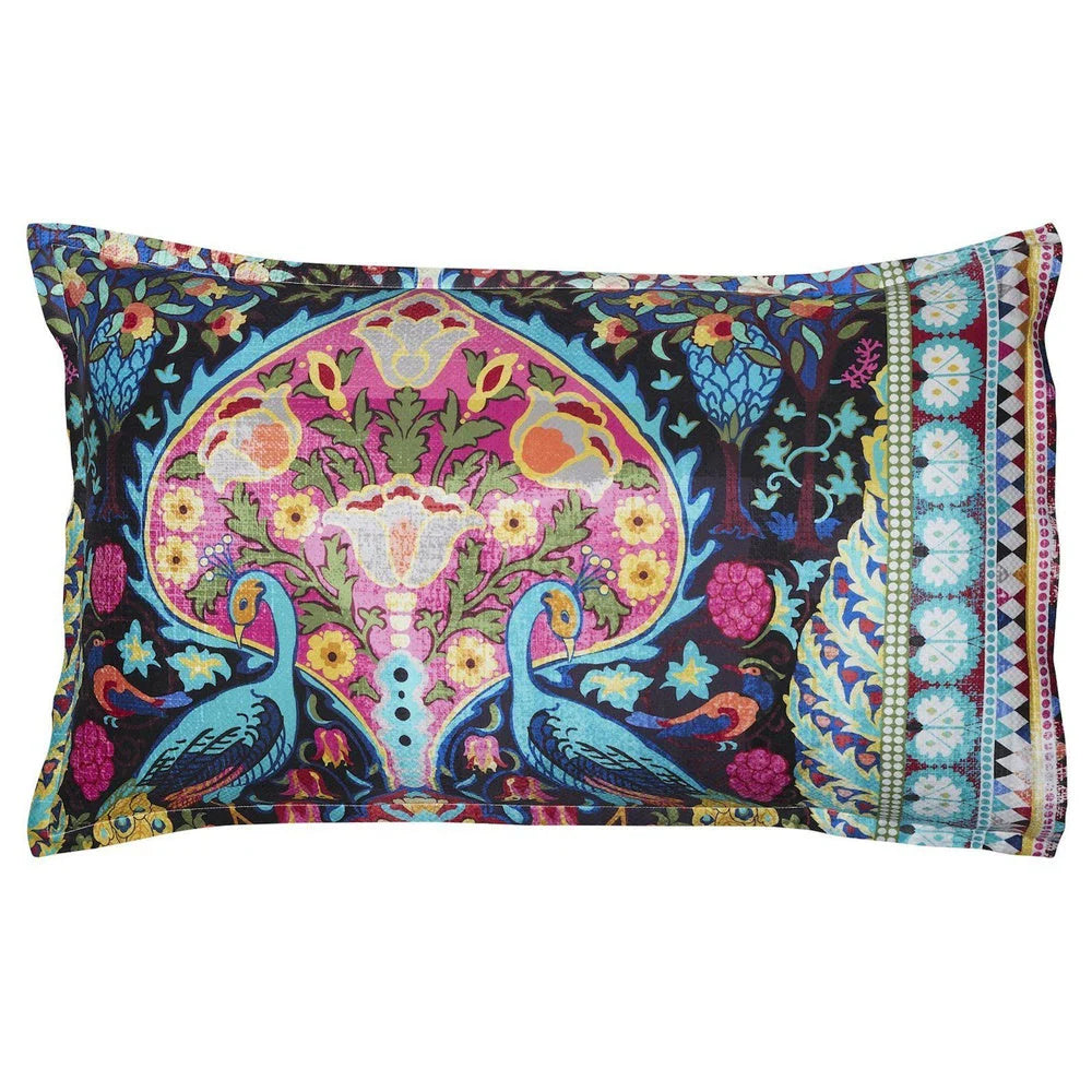Parisa Black Duvet Cover Set with Parisa Gold Pillowcase Set